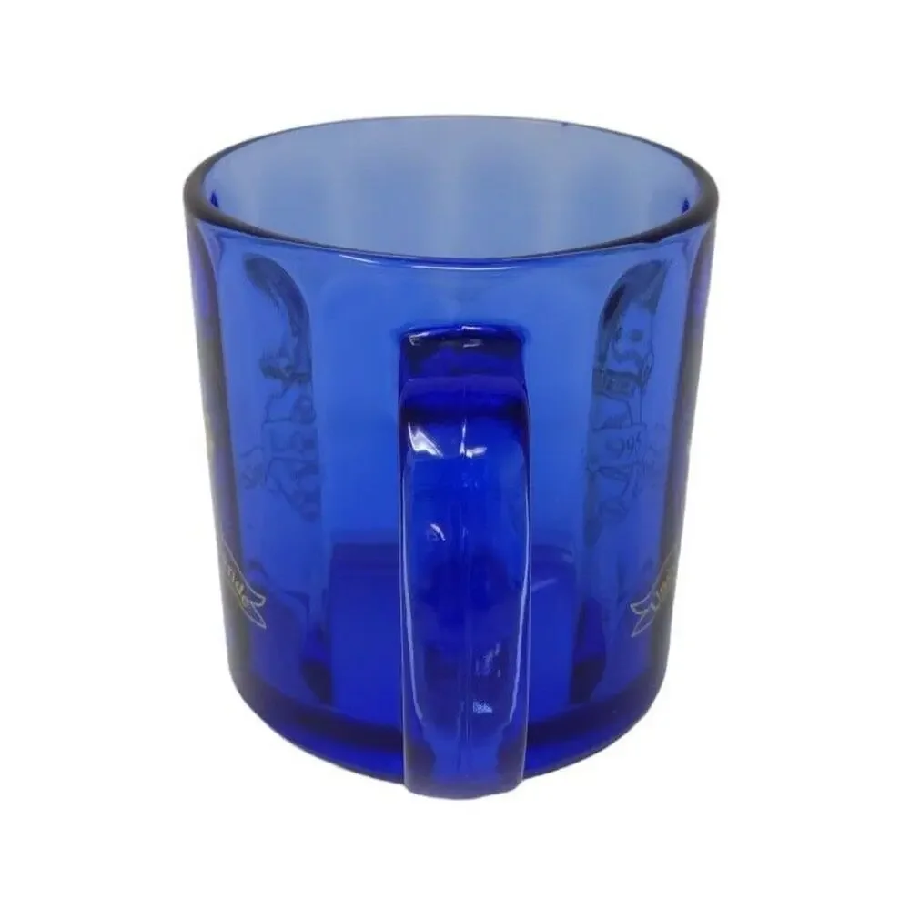 International Brotherhood Of Teamsters Union Local #995 Blue Glass Mug‎ USA Made